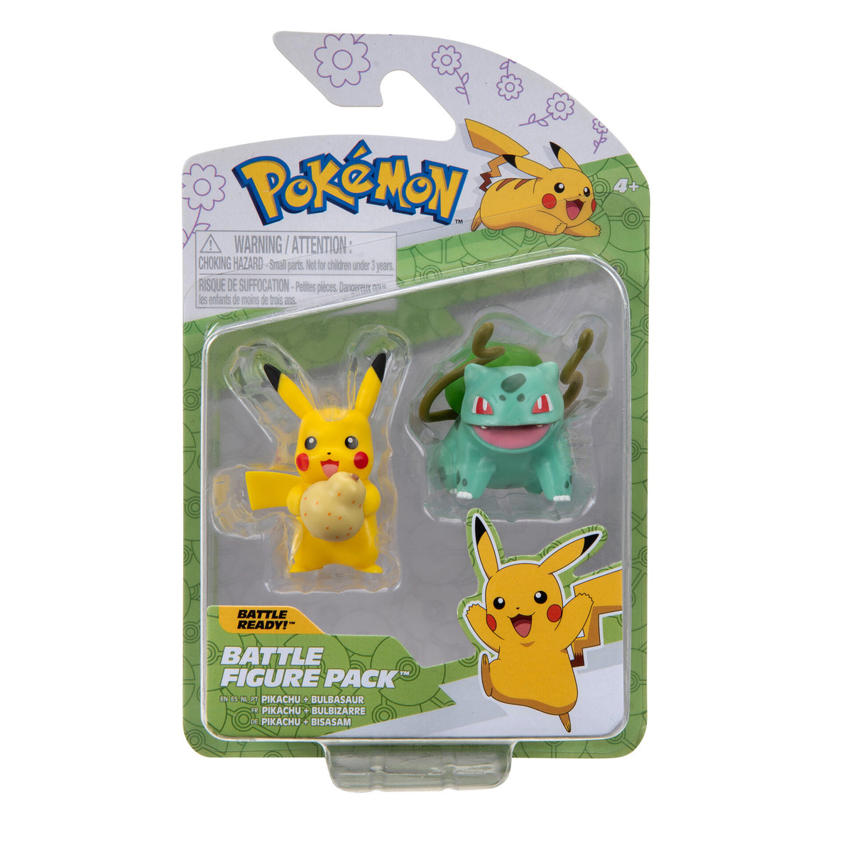 Pokemon Battle Figure - Spring Pikachu & Bulbasaur