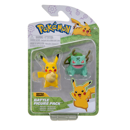 Pokemon Battle Figure - Spring Pikachu & Bulbasaur