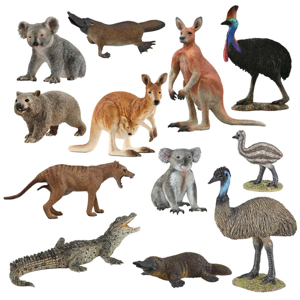 Mixed Australian Wildlife  – 12 piece set