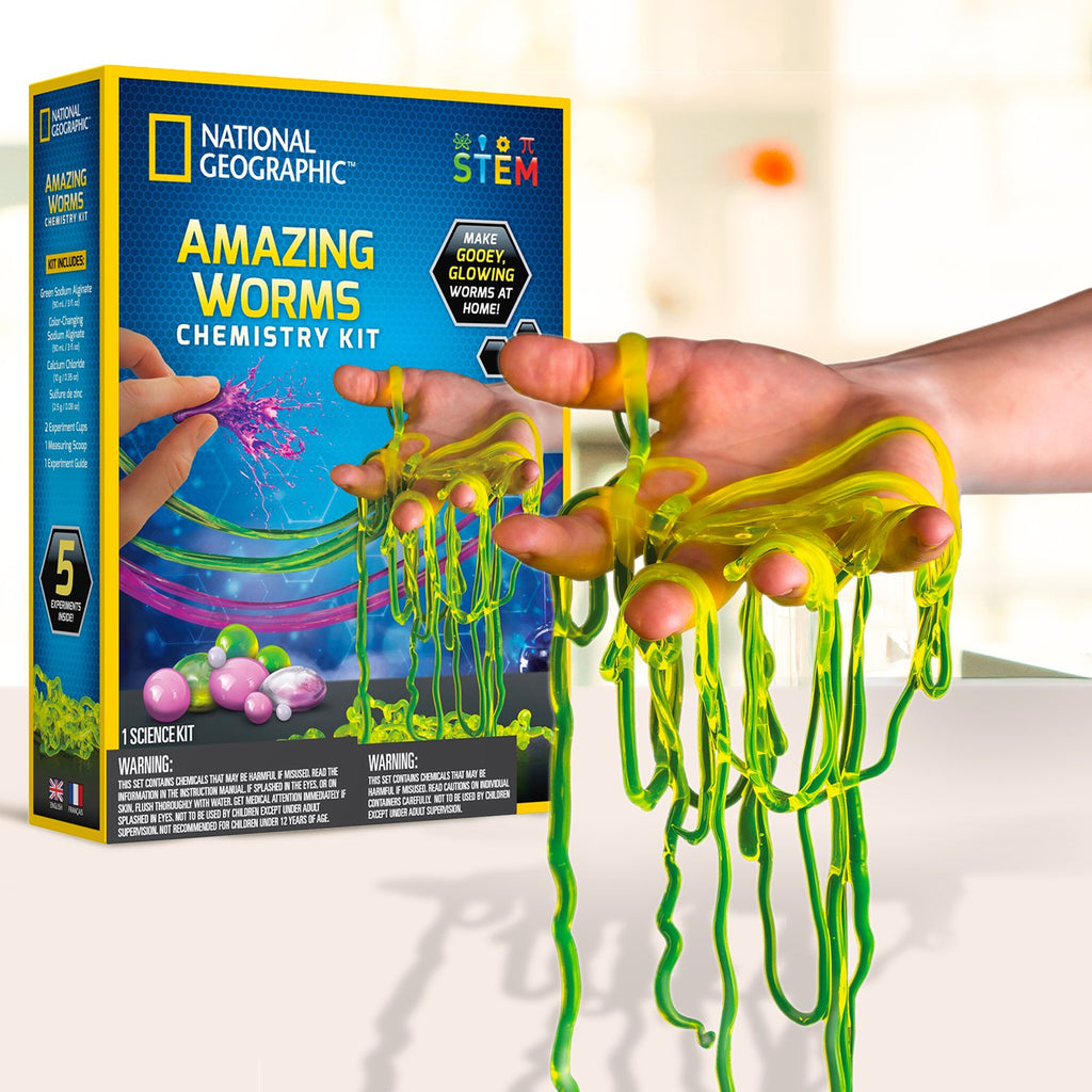 National Geographic Amazing Worms Chemistry Kit Animal Kingdoms Toy Store