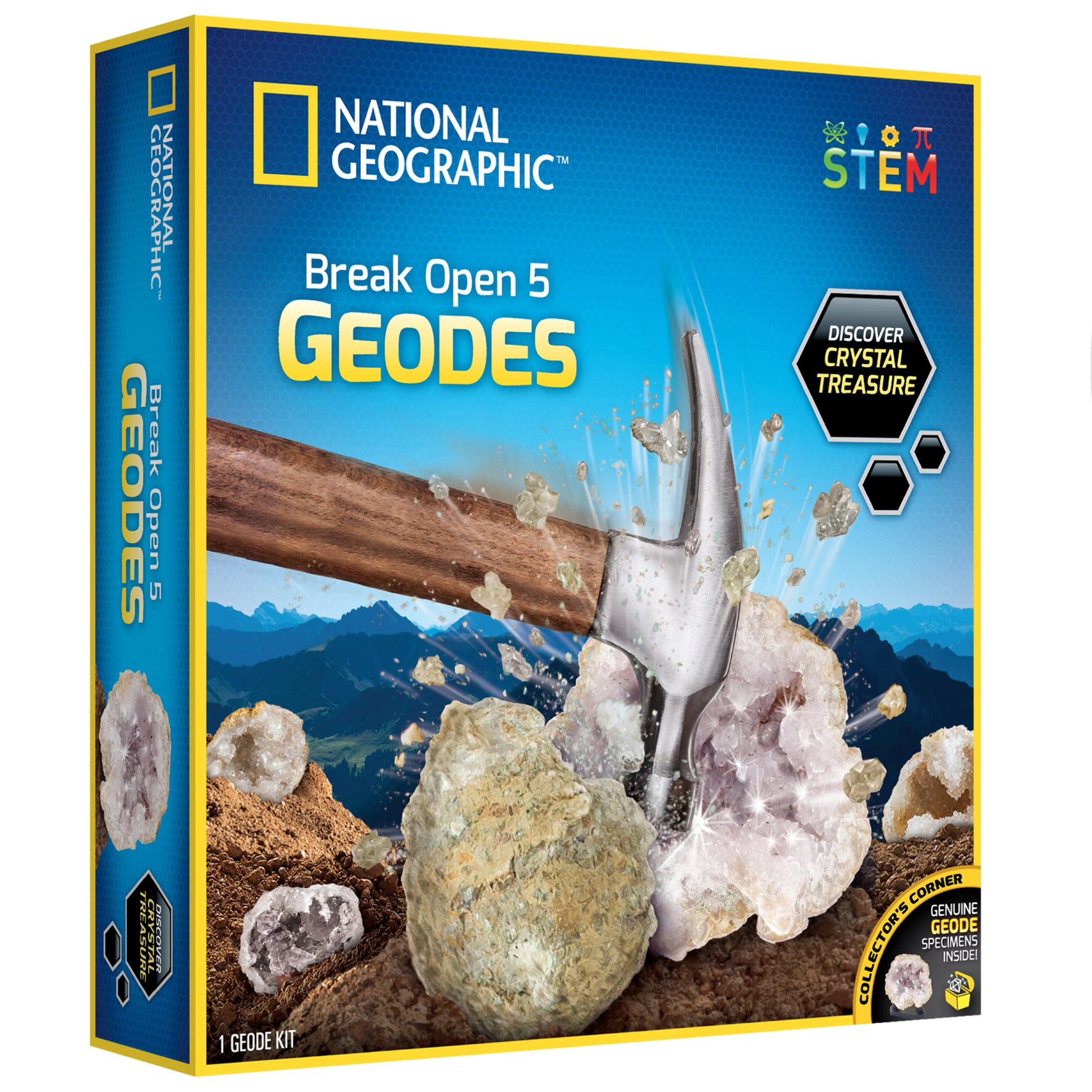 National Geographic Break Your Own Geode - 5pc – Animal Kingdoms Toy Store