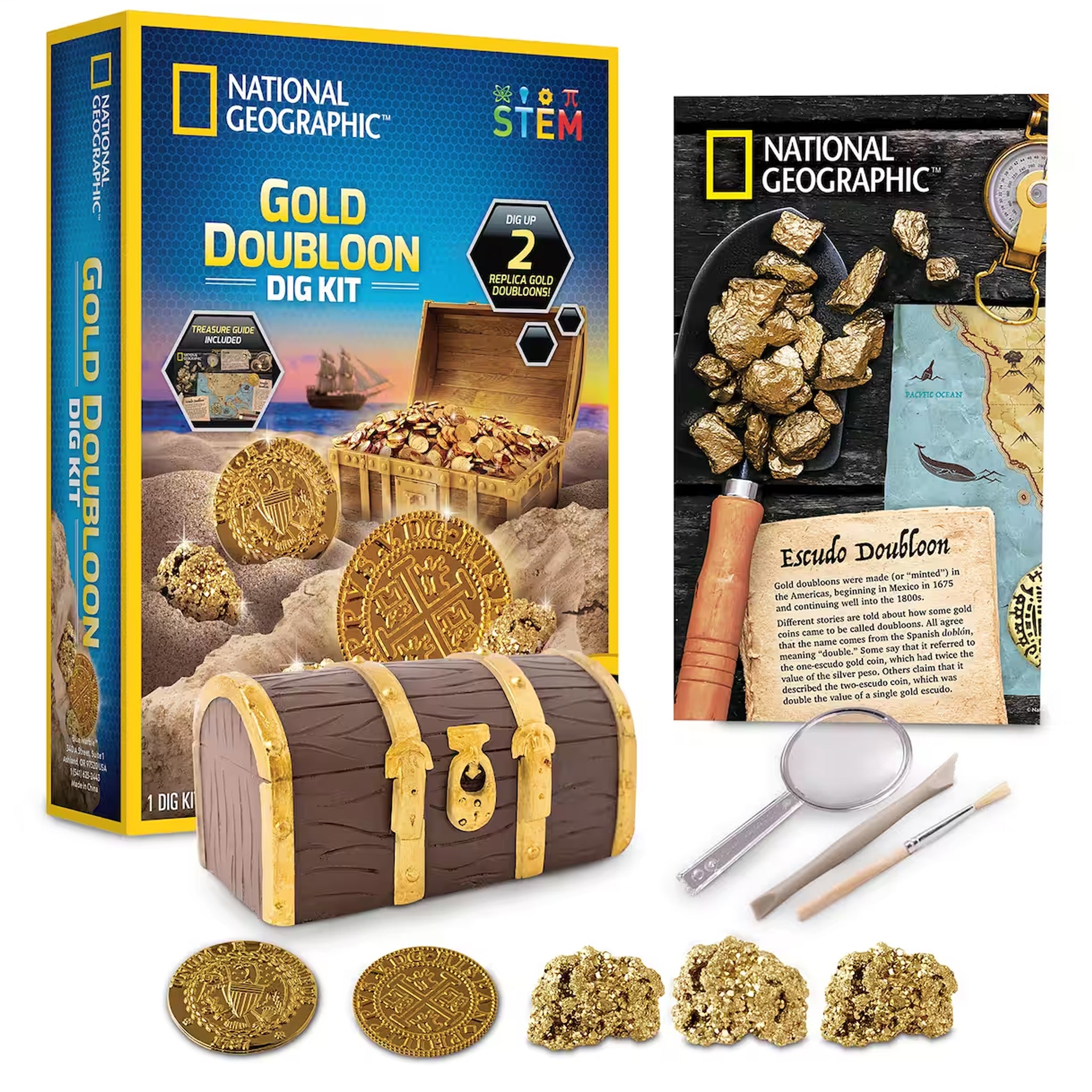 National Geographic Gold Dubloon Dig Kit – Animal Kingdoms Toy Store