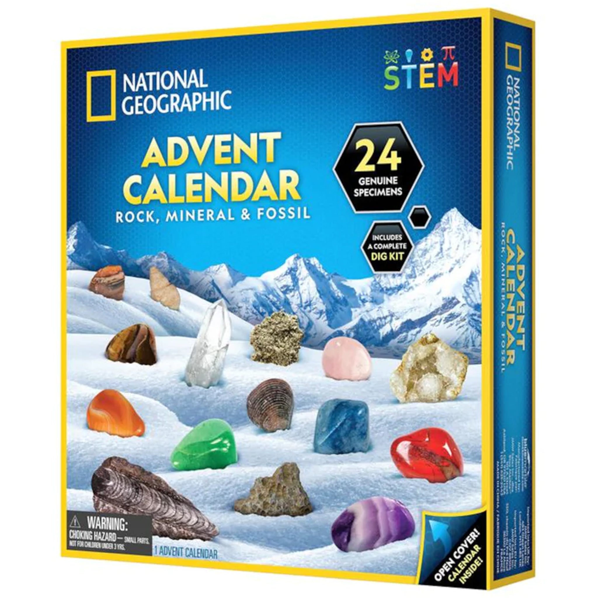 National Geographic Rock, Mineral & Fossil Advent Calendar Animal