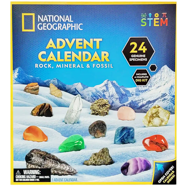 National Geographic Rock, Mineral & Fossil Advent Calendar Animal