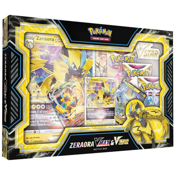 Pokemon TCG - Zeraora VMAX & VSTAR Battle Box - Damaged Box