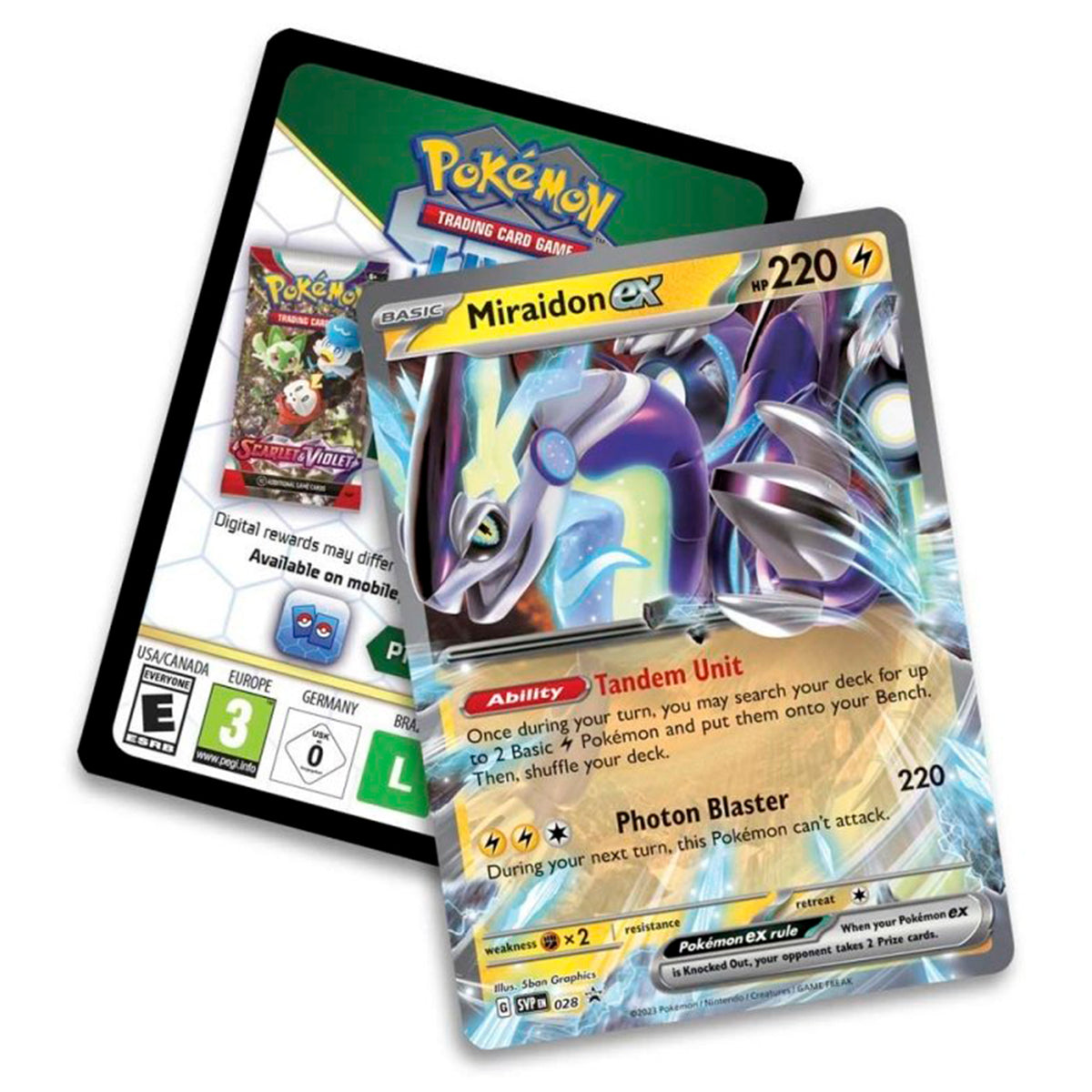 Pokemon TCG Paldea Legends Tin - Miraidon ex