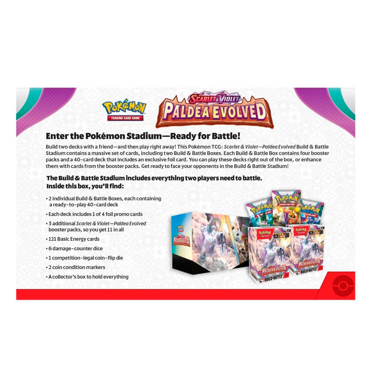 Pokemon TCG Scarlet & Violet - Paldea Evolved Build & Battle Stadium