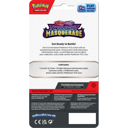 Pokemon TCG - Twilight Masquerade - Checklane Blister - Kingdra