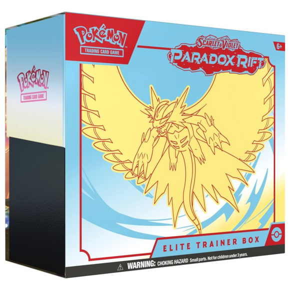 Pokemon TCG - Scarlet & Violet 4 Paradox Rift Elite Trainer Box - Roaring Moon
