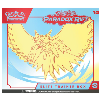Pokemon TCG - Scarlet & Violet 4 Paradox Rift Elite Trainer Box - Roaring Moon