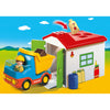 Playmobil 1.2.3 Construction Truck with Garage