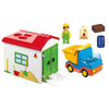 Playmobil 1.2.3 Construction Truck with Garage