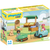Playmobil 1.2.3 Organic Market Stall & Forklift