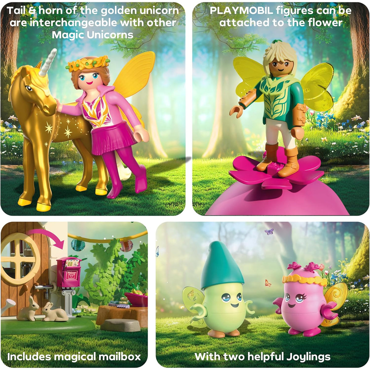 Playmobil Cozy Fairy Home with Golden Unicorn