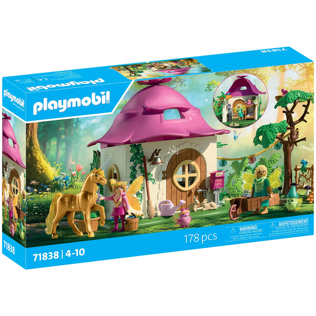 Playmobil Cozy Fairy Home with Golden Unicorn