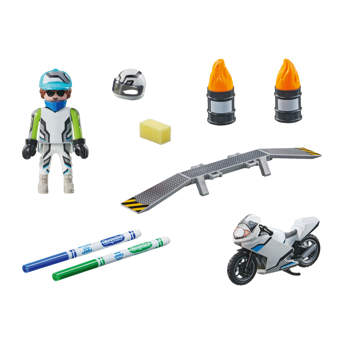 Playmobil Crayola Colour Motorbike