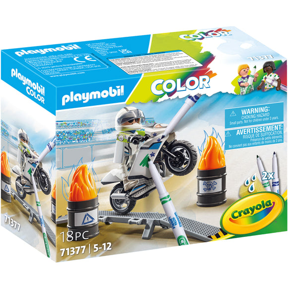 Playmobil Crayola Colour Motorbike