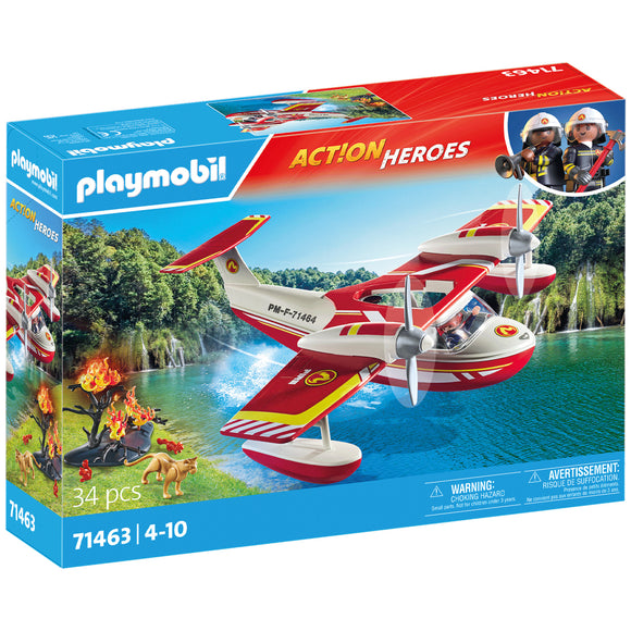 Playmobil Firefighting Plane with Extinguisher Function