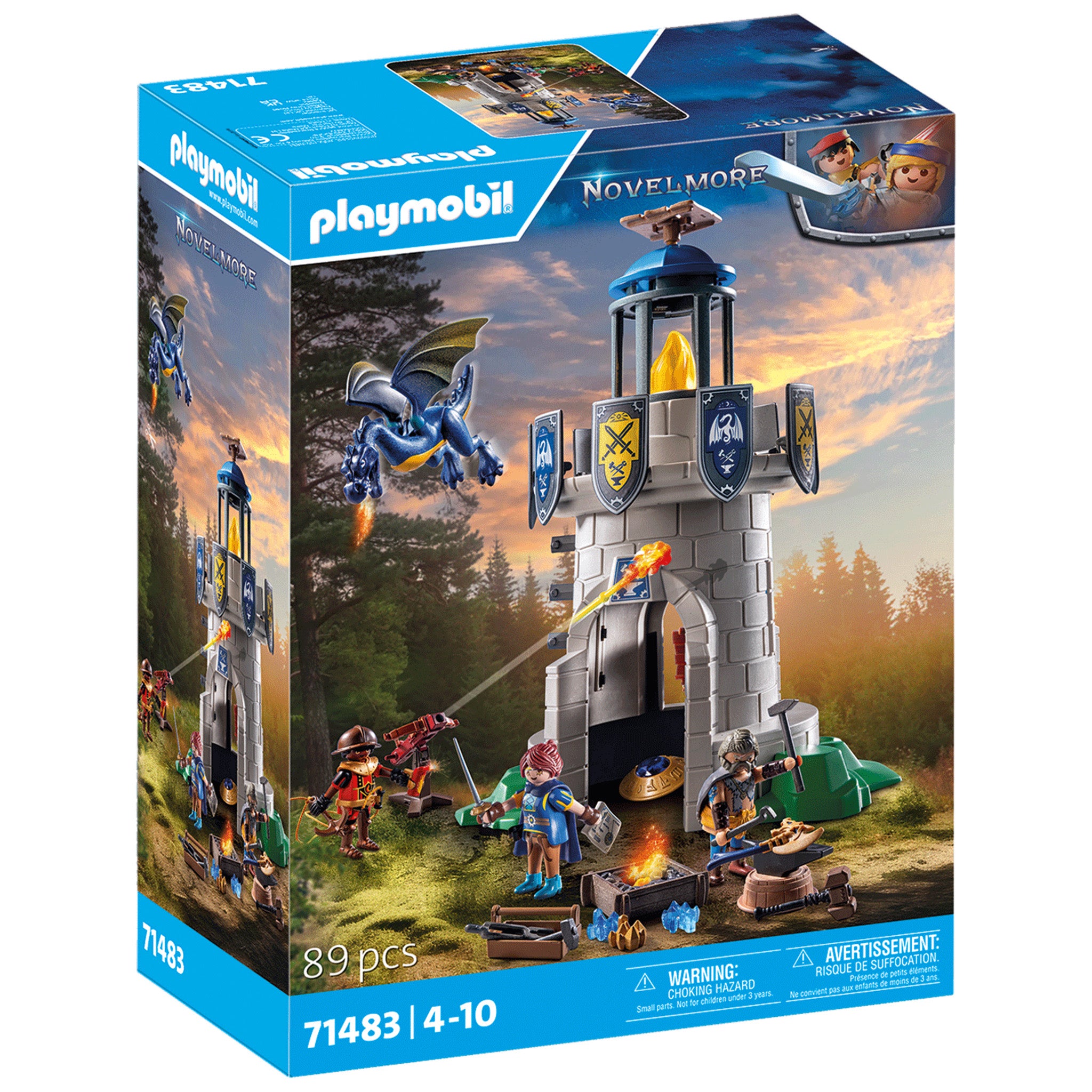 PLAYMOBIL Ritterburg - PLAYMOBIL Knights günstig online Playmobil Knights Tower with Black Smith & Dragon – Animal Kingdoms Toy