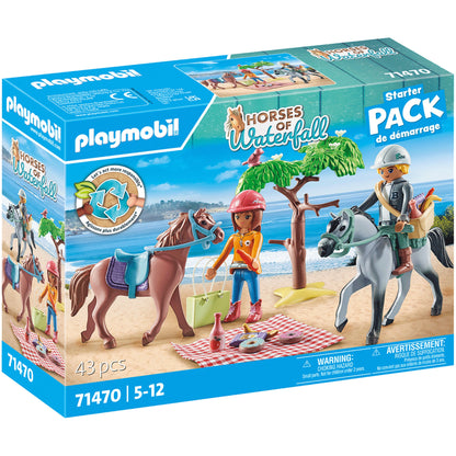 Playmobil Starter Pack Horse Riding Trip with Amelia & Ben - Pre Sale