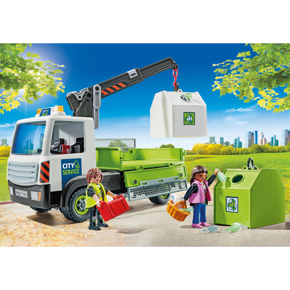 Playmobil Waste Glass Truck with Container