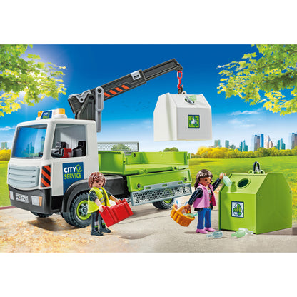 Playmobil Waste Glass Truck with Container