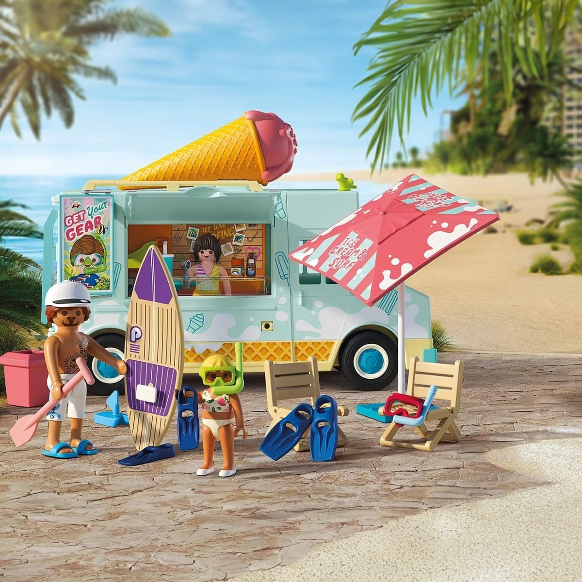 Playmobil Ice Cream Truck with Surf Shop