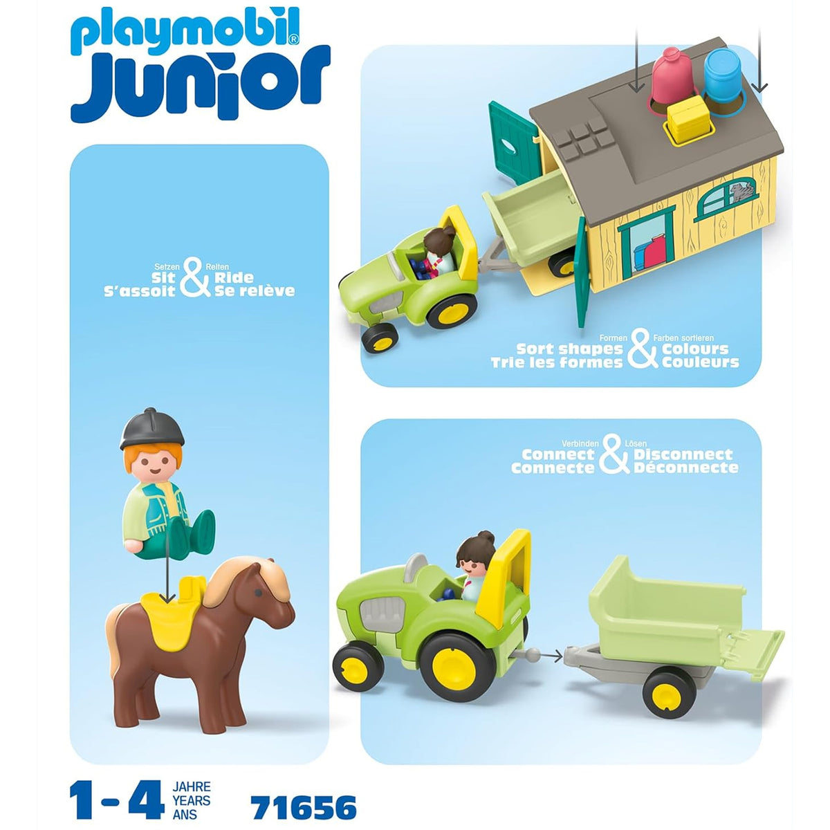 Playmobil JUNIOR: Farm Adventure with Tractor