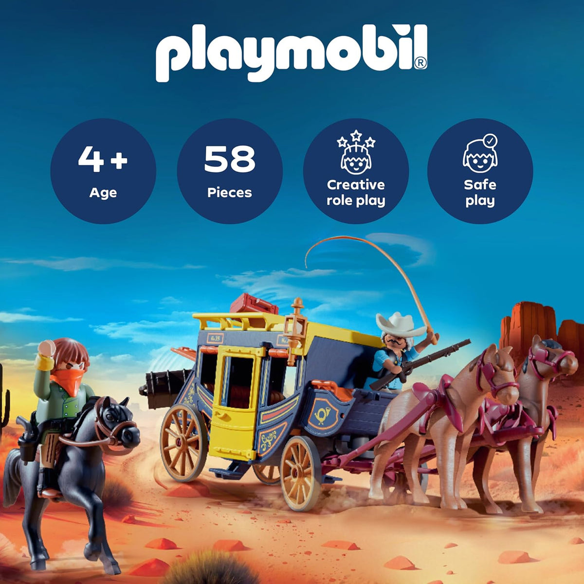Playmobil Wild West Stagecoach