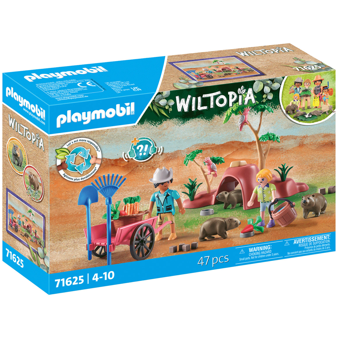 PLAYMOBIL WOMBAT Raro &ndash; Set 71625, Animali, Usato In Buone Condizioni