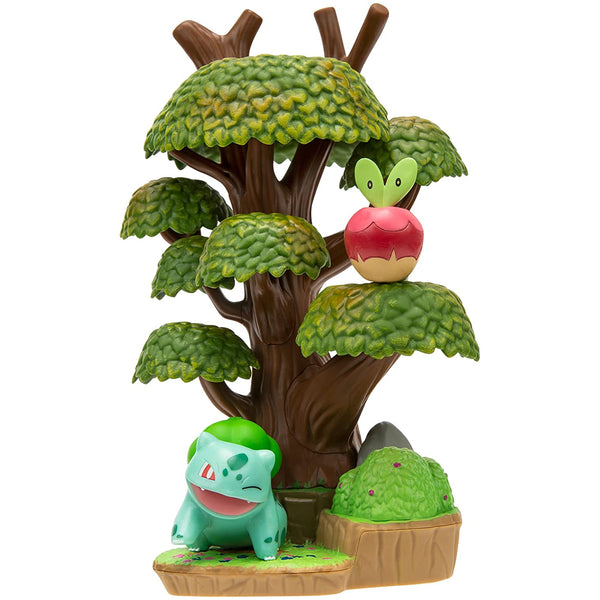 Pokemon - Bulbasaur & Applin in Forest Environment