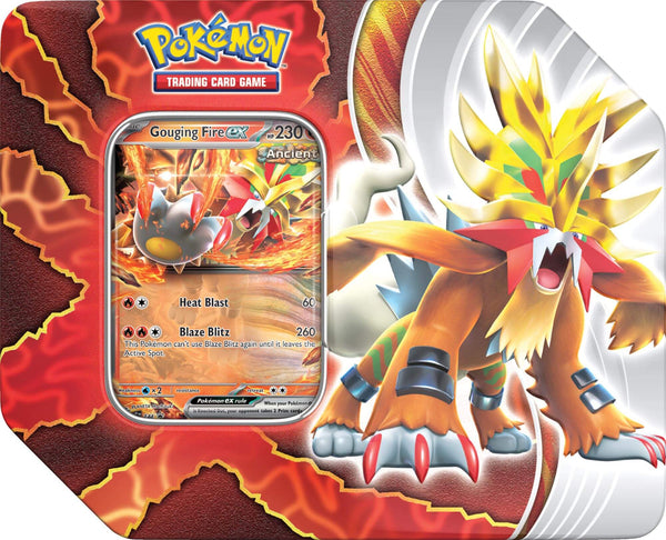 Pokemon TCG Paradox Destinies Tin - Gouging Fire ex