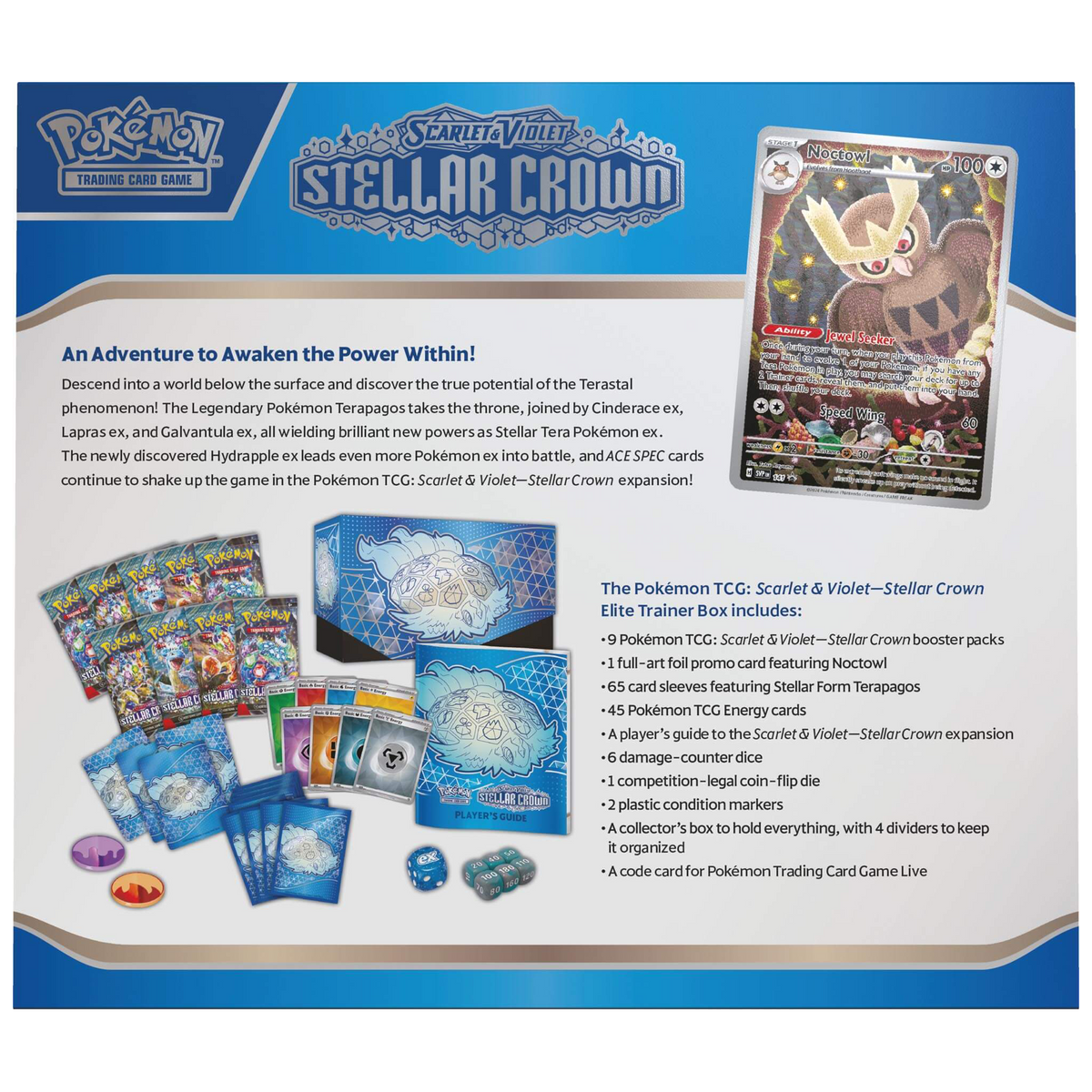 Pokemon TCG - Scarlet & Violet Stellar Crown Elite Trainer Box