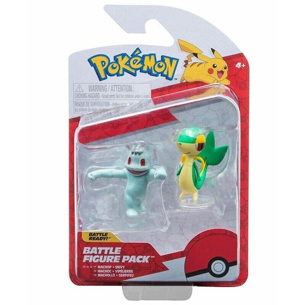 Pokemon Battle Figure - Machop & Snivy