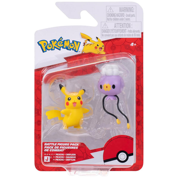 Pokemon Battle Figure - Pikachu & Drifloon