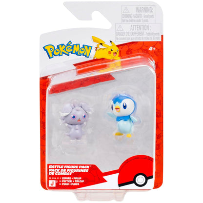 Pokemon Battle Figure - Piplup & Espurr