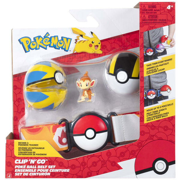 Pokemon Clip'n'Go Pokeball Belt Set - Chimchar