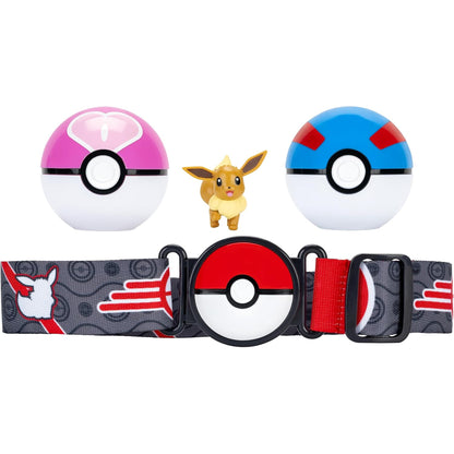 Pokemon Clip'n'Go Pokeball Belt Set - Eevee