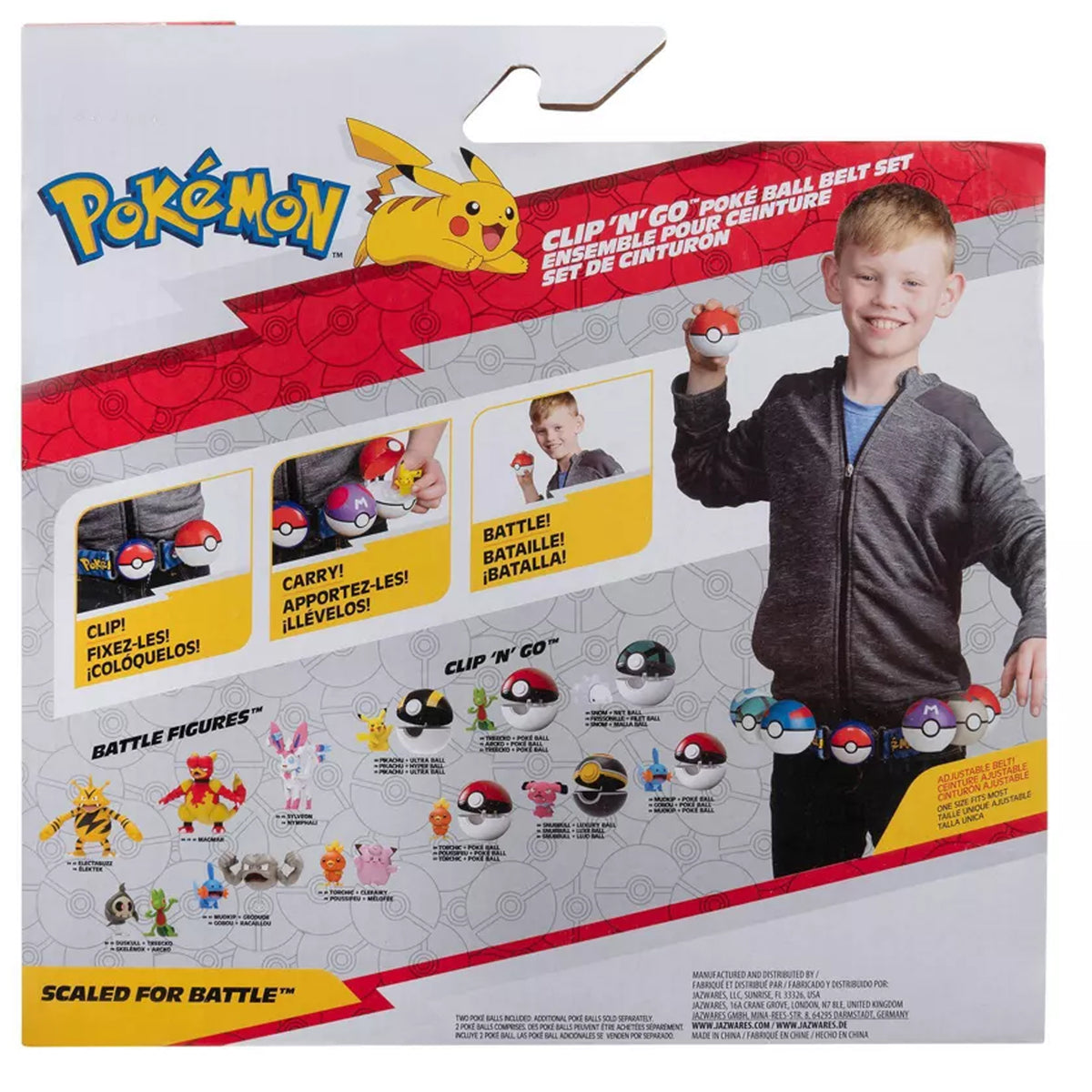 Pokemon Clip n Go Pokeball Belt Set - Machamp