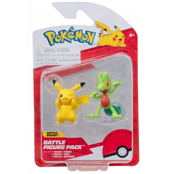 Pokemon First Partner Battle Figure - Pikachu & Treecko