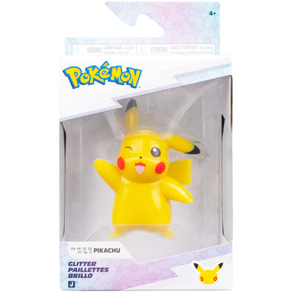 Pokemon Select 30th Anniversary Glitter Battle Figure - Pikachu