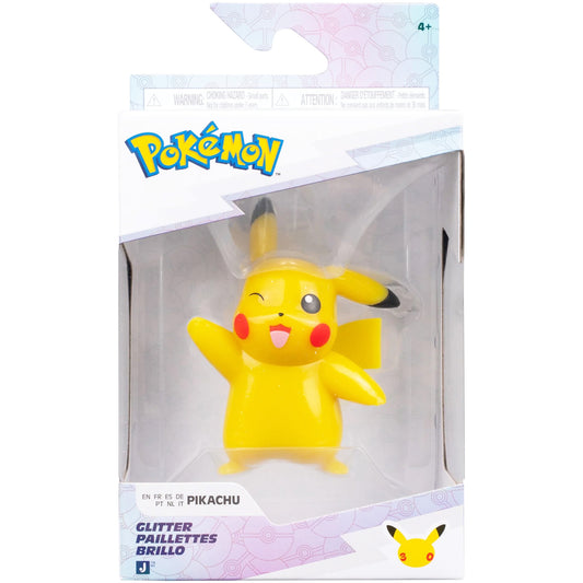 Pokemon Select 30th Anniversary Glitter Battle Figure - Pikachu