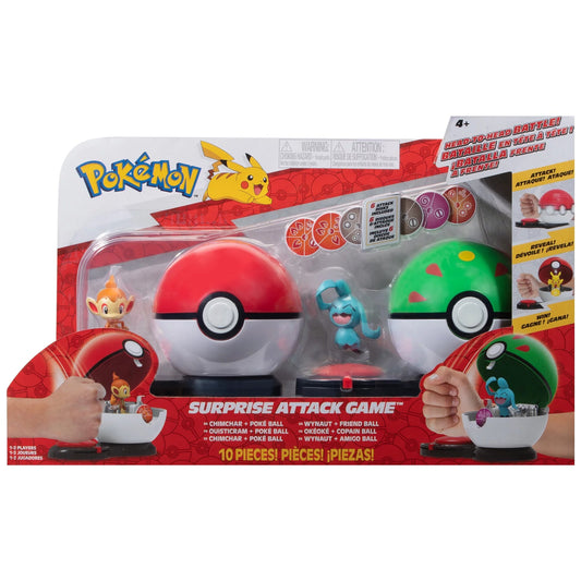 Pokemon Surprise Attack Game - Chimchar vs Wynaut