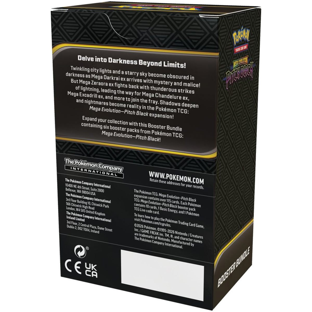 Pokemon TCG Mega Evolution - Pitch Black Booster Bundle