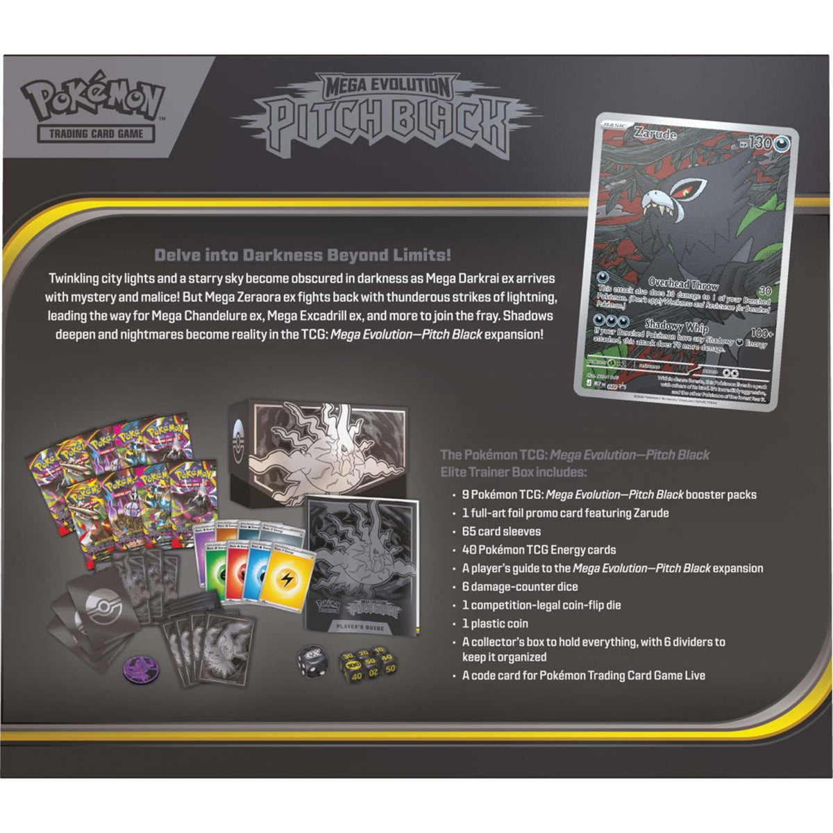 Pokemon TCG Mega Evolution - Pitch Black Elite Trainer Box