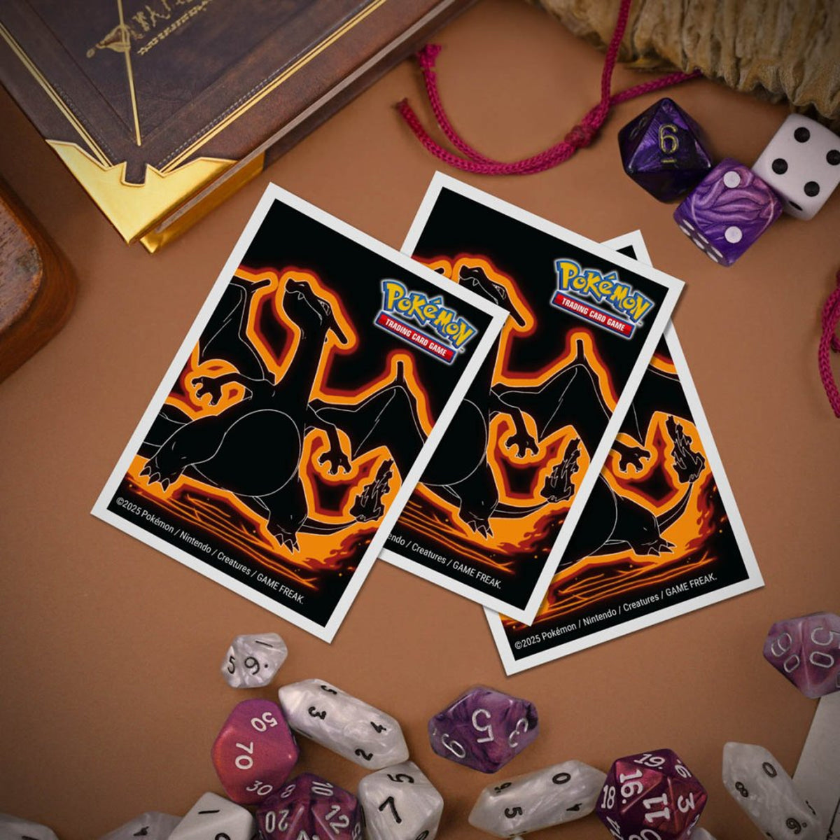 Pokemon TCG Neon Kanto APEX Deck Protector Sleeves Charizard