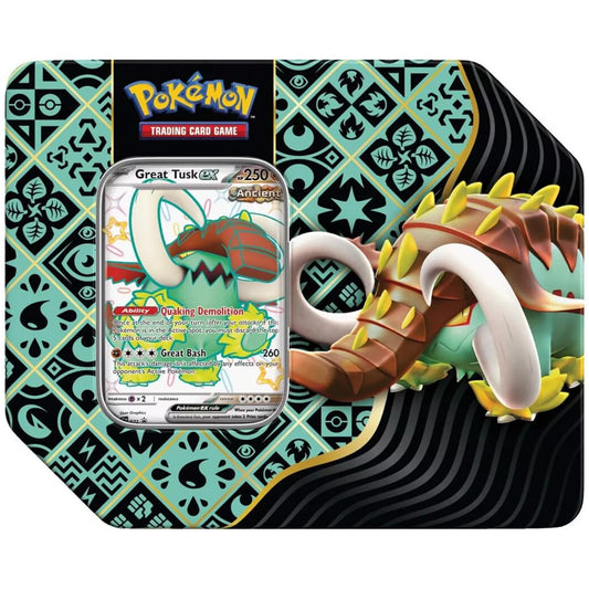Pokemon TCG Paldean Fates Tin - Great Tusk