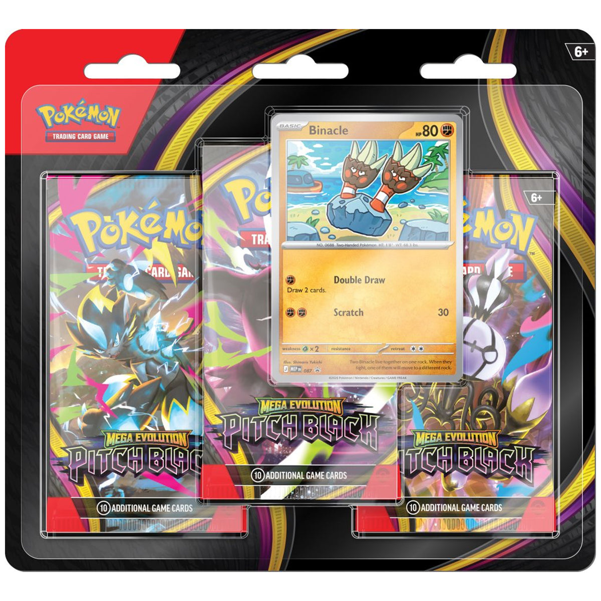 Pokemon TCG Pitch Black Three Booster Blister
