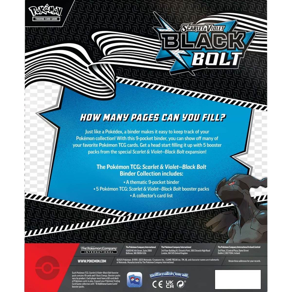 Pokemon TCG Scarlet & Violet - Black Bolt Binder Collection