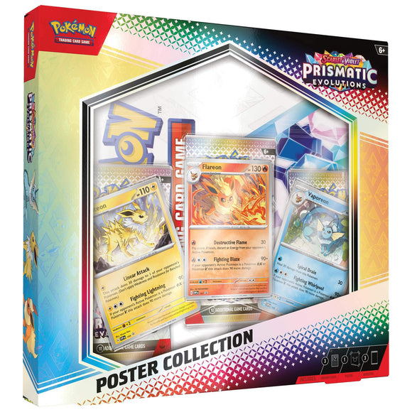 Pokemon TCG Scarlet & Violet Prismatic Evolutions Poster Collection